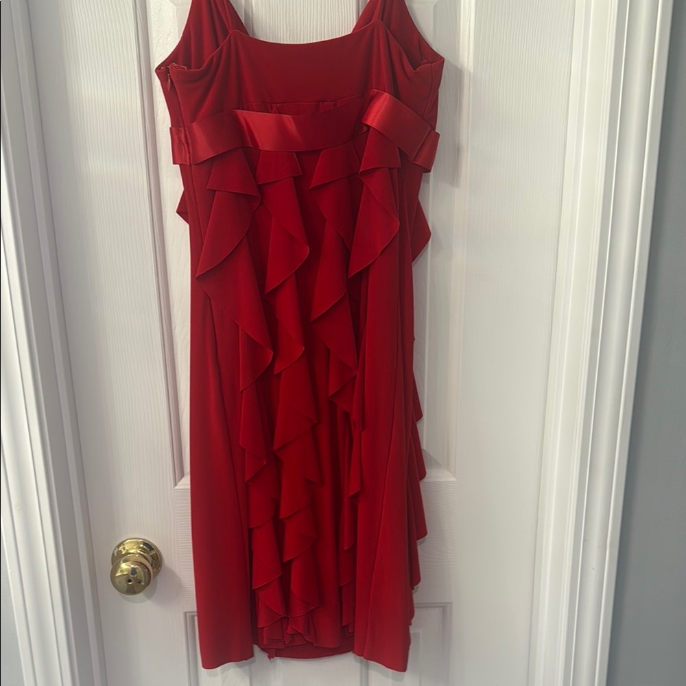 Cache Red Ruffle Mini Dress - Picture 6 of 7